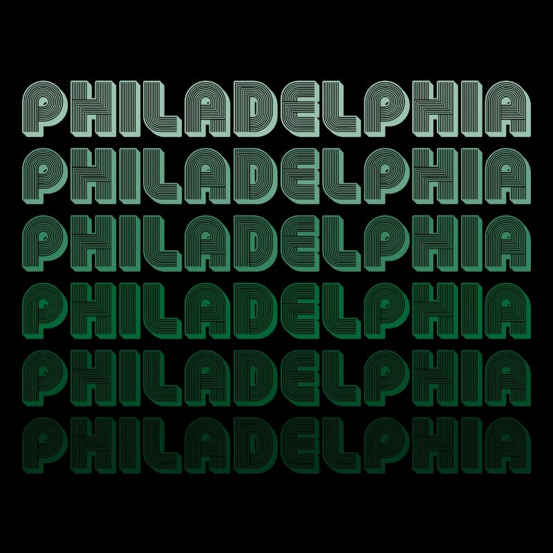 Philadelphia Typografie Gradient