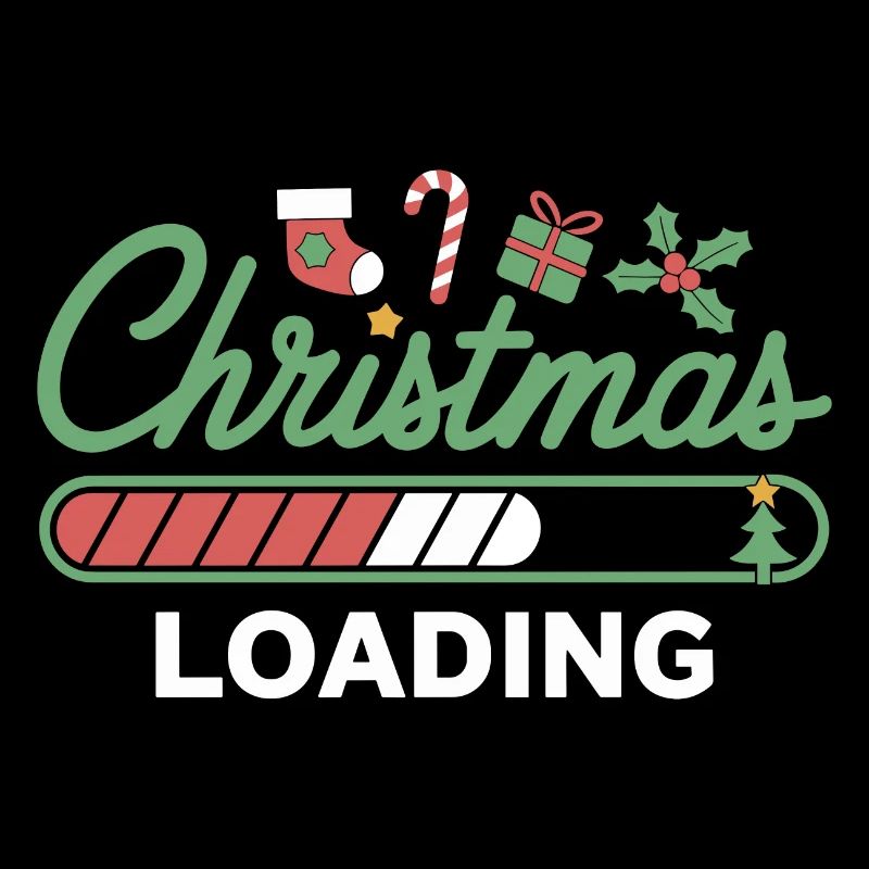 Christmas Loading Ladebalken Weihnachten
