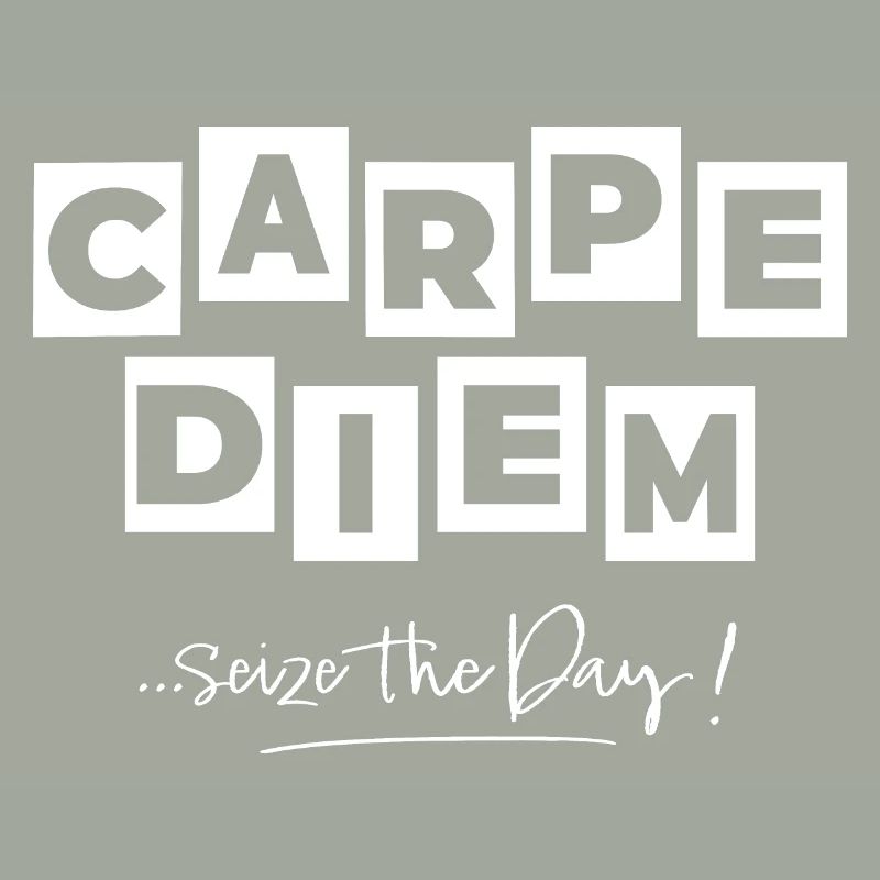 Carpediem Comic-Stil in Weiß