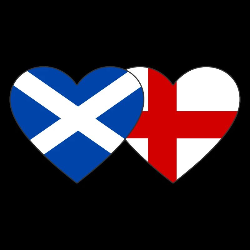 Ecosse Angleterre Drapeau Coeur