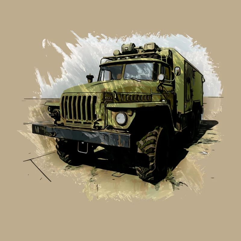 URAL 4320 avec corps de caisson