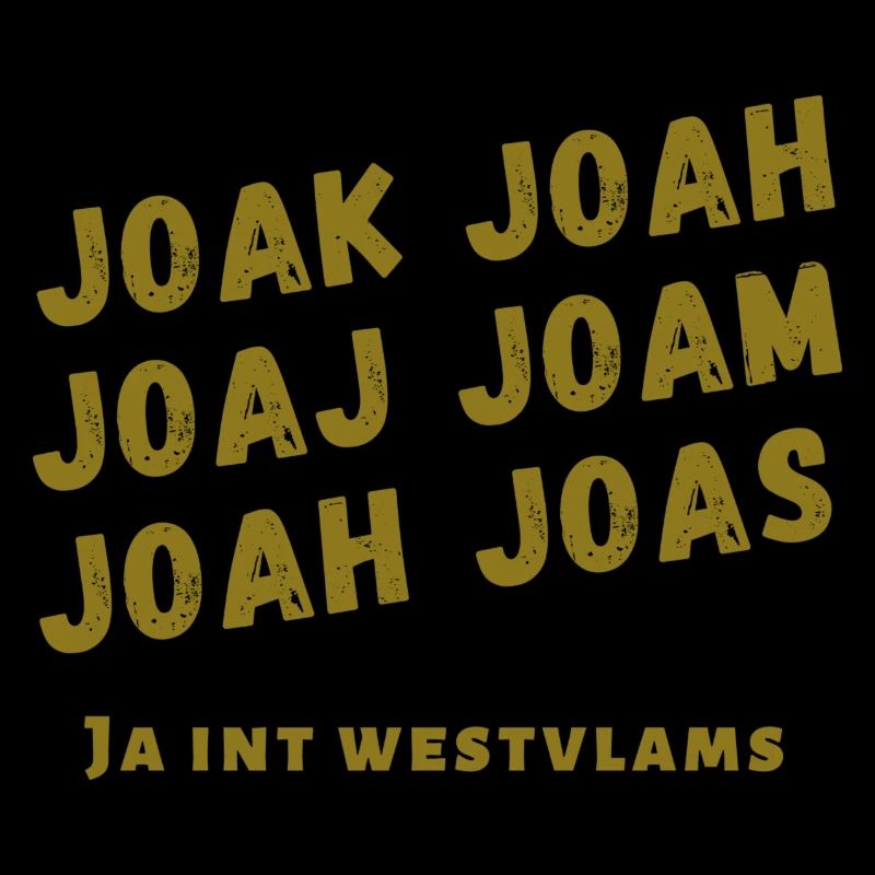 Ja, auf Westflämisch. Dialekt-Shirts