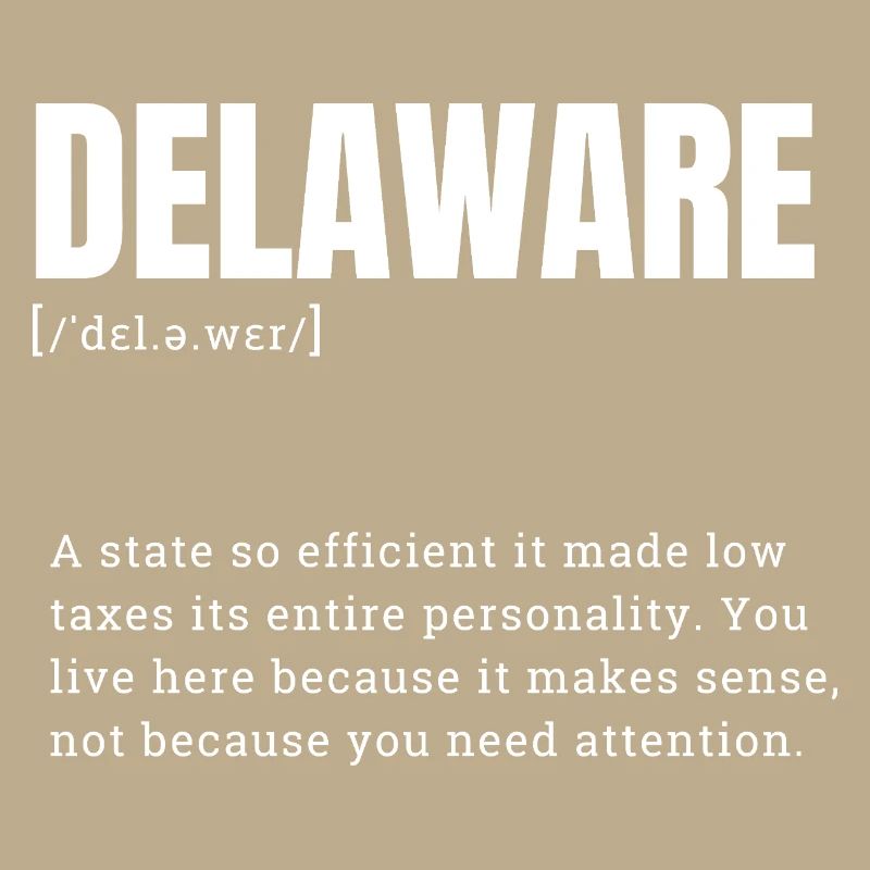 Delaware Neon Typography