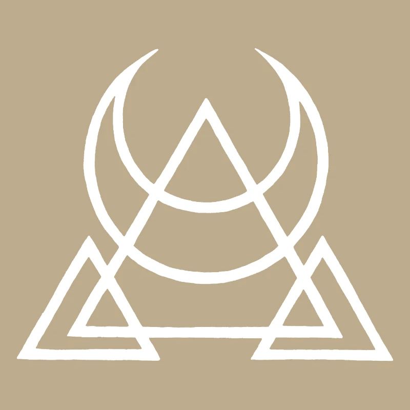 Symbole blanc des pyramides égyptiennes