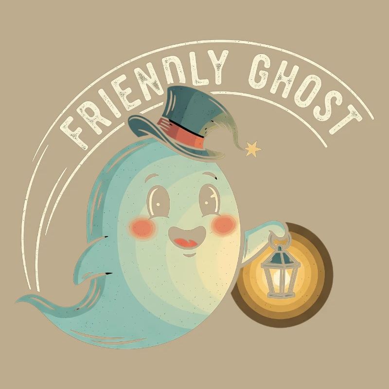 Friendly Ghost with Lantern