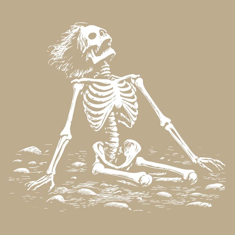 Skeleton Art Dark Gothic Design Mystical