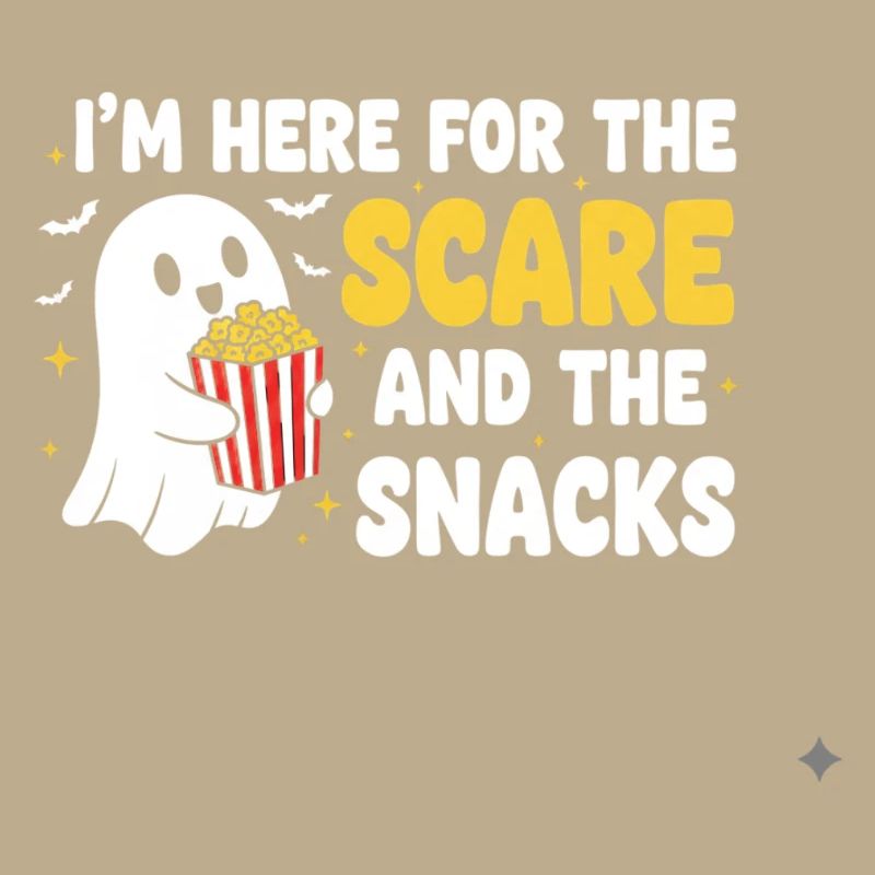 Halloween-Geist und Snacks