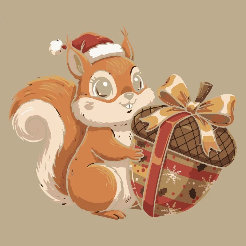 Winter Joy Squirrel Gift