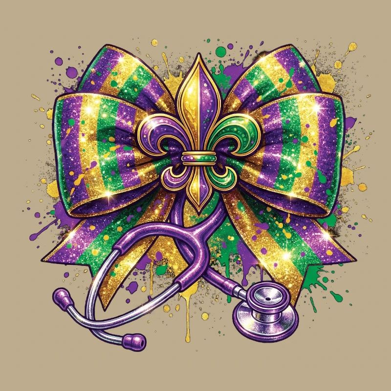 Infirmière Docteure du Mardi Gras, Fleur De Lys