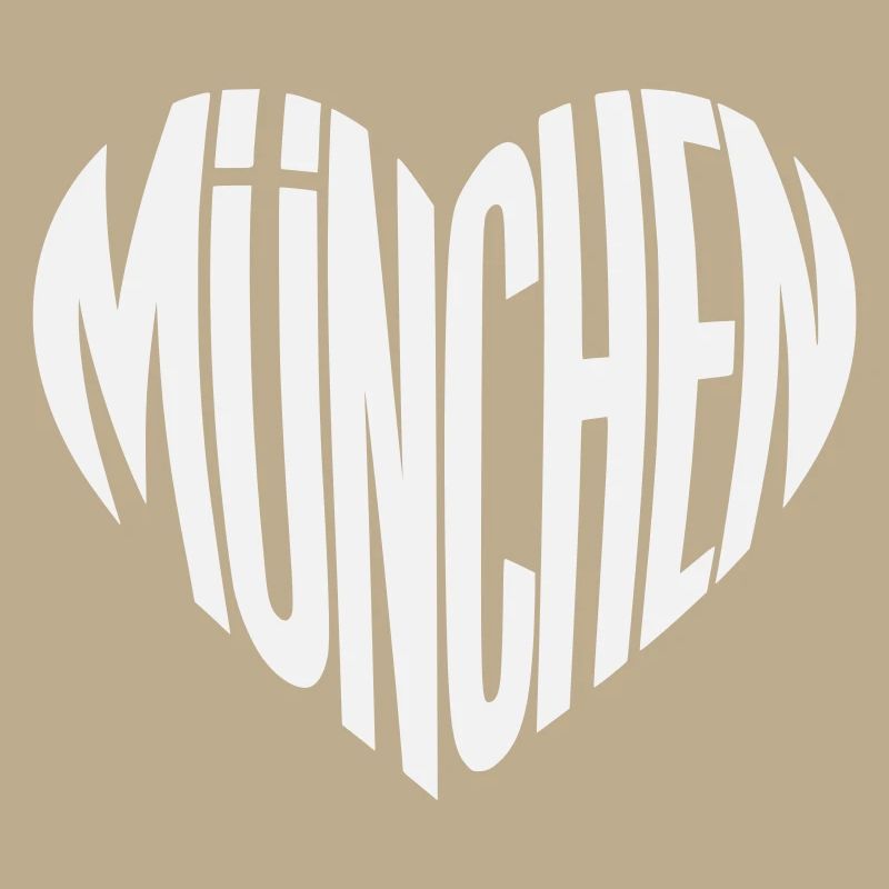 Munich Heart Silhouette - Design Color Variable