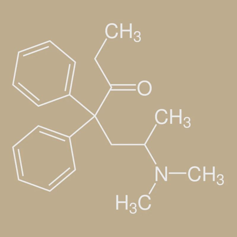 Methadone structural formula