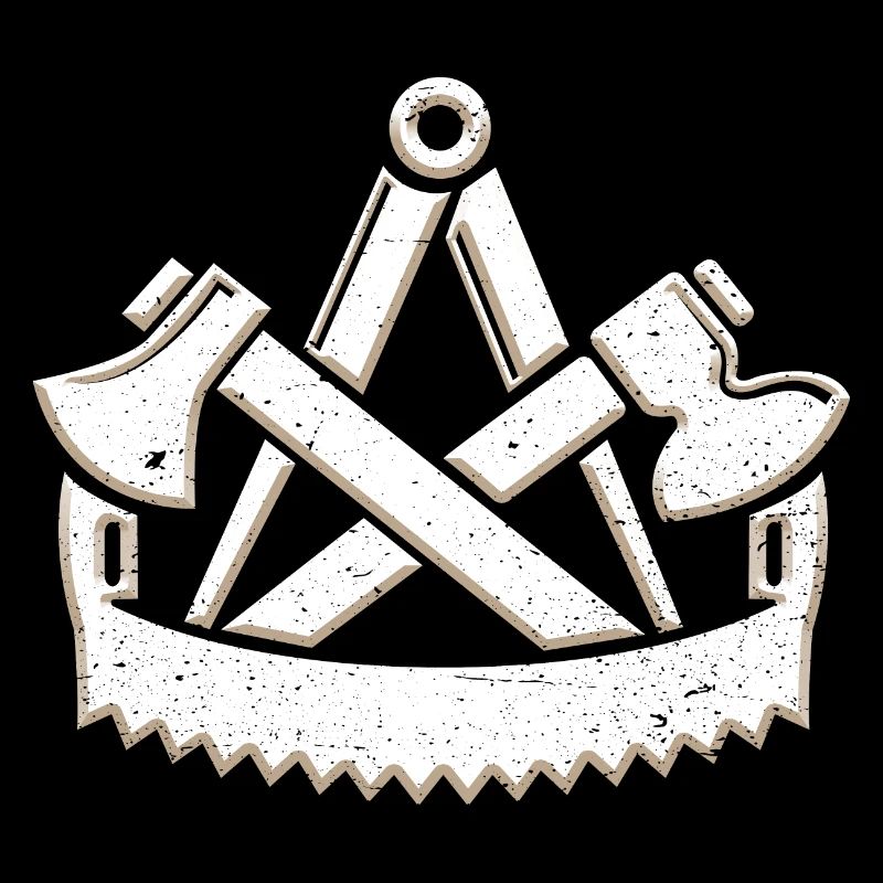 Cool charpentier guilde symbole 3D look grunge