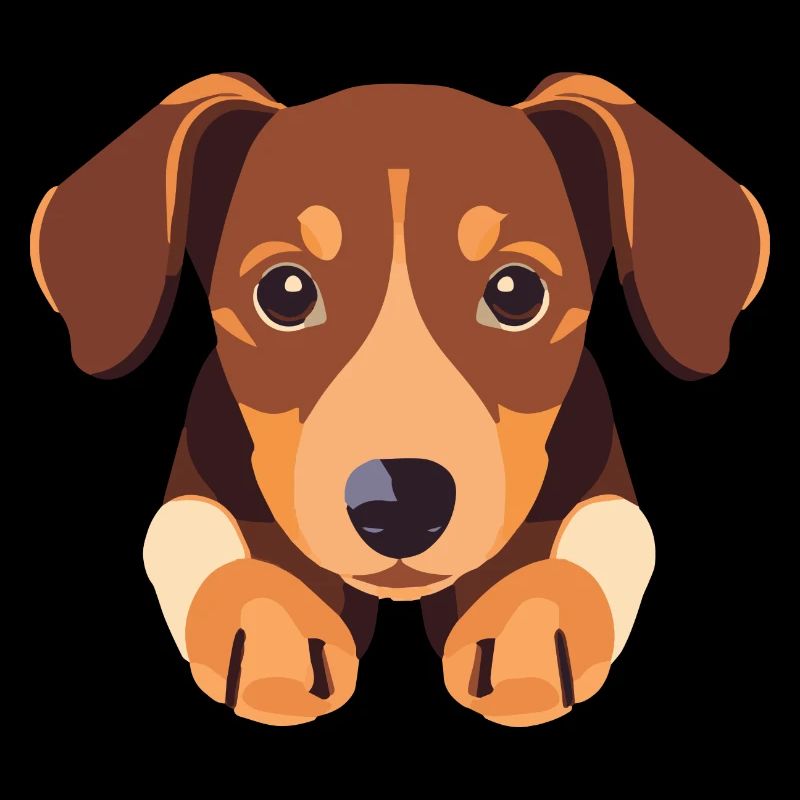 Chiot chien teckel mignon