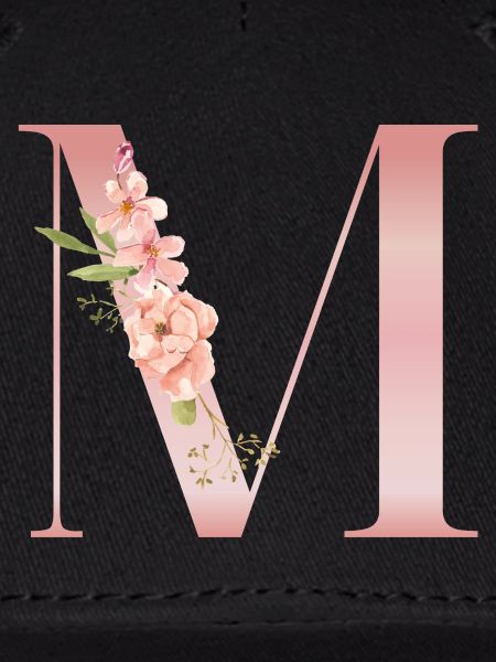 M pastel pink flowers