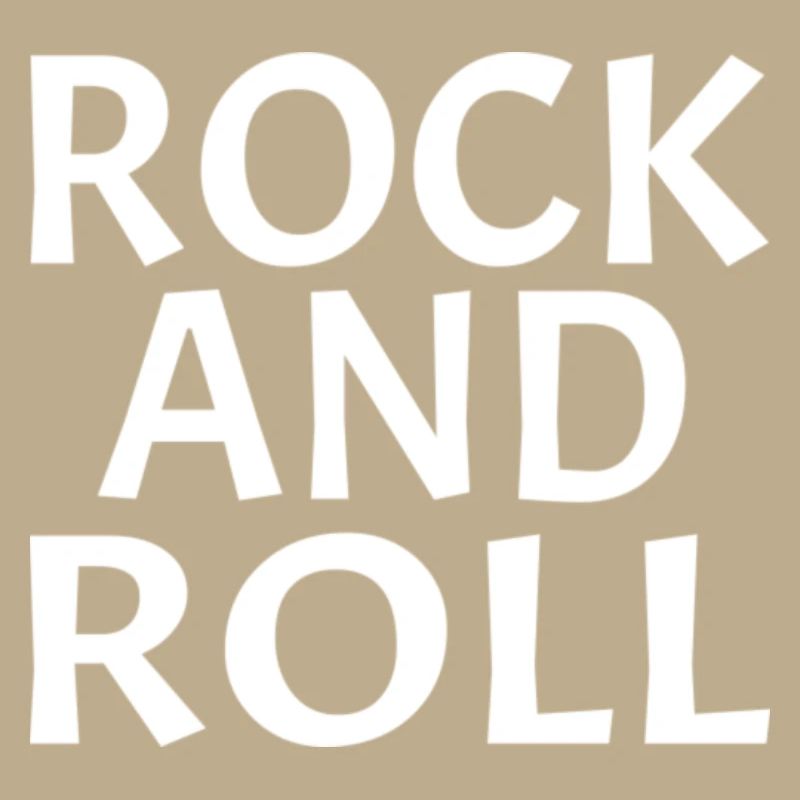 Dynamisches Rock'n'Roll-Typografie-Design