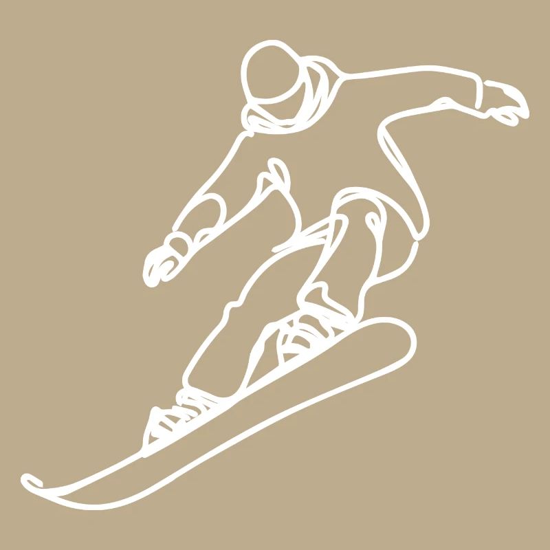 Dessin de snowboarder