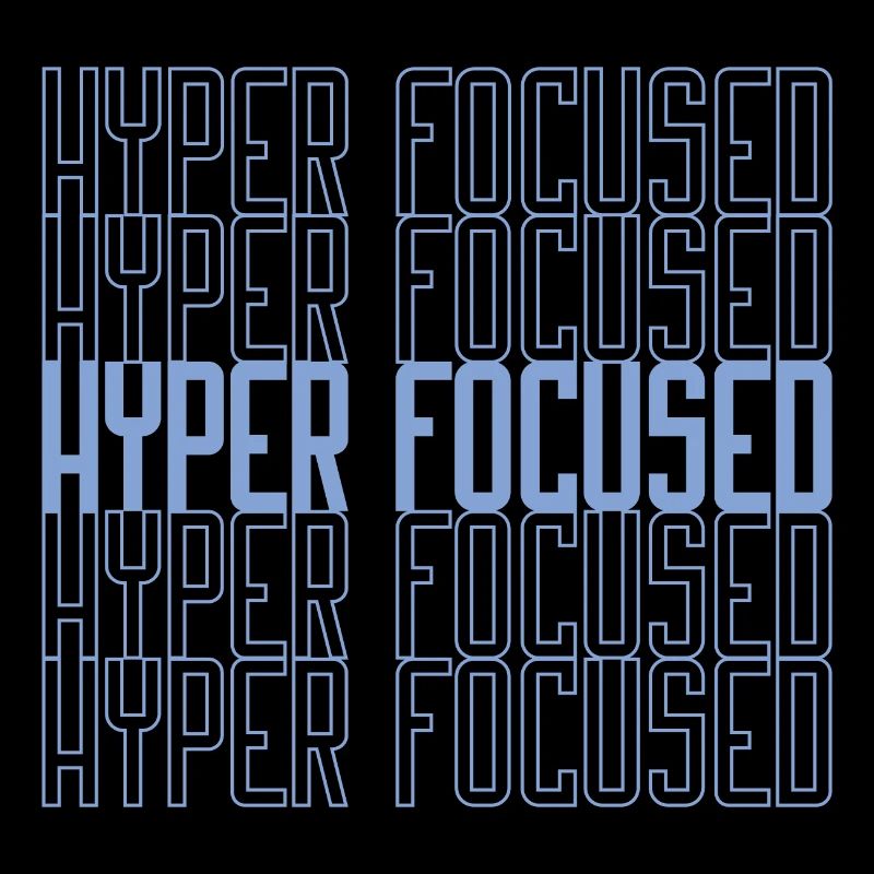 Hyperfocalisé en bleu