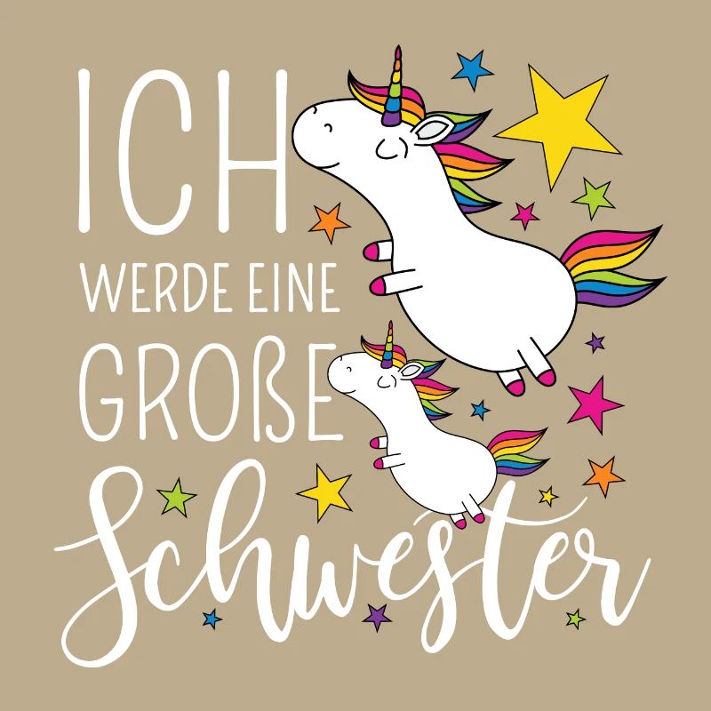 Große Schwester Einhorn Einhörner Geschwister