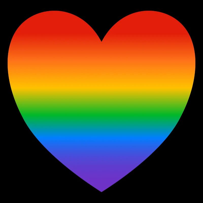 LGBT Rainbow pride heart