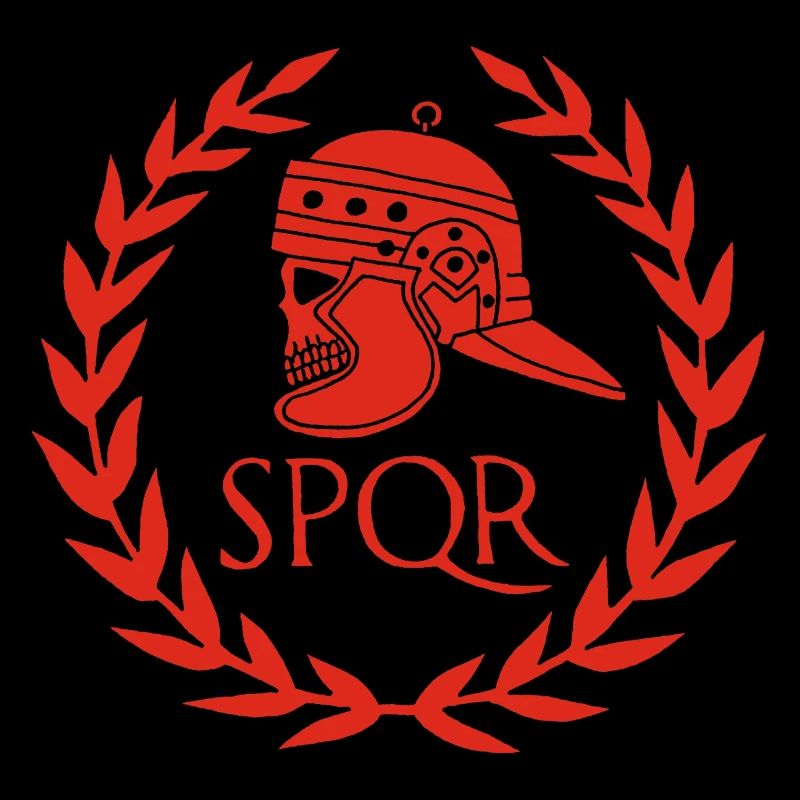 Empire romain et crâne rouge