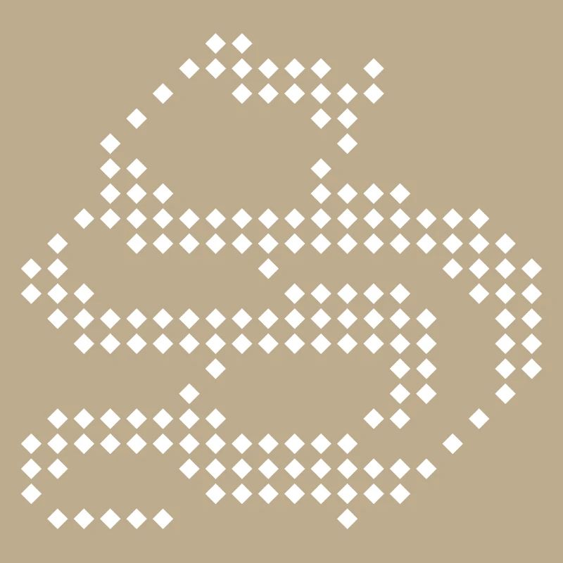 S Letter Dotted Wave Abstract Pattern