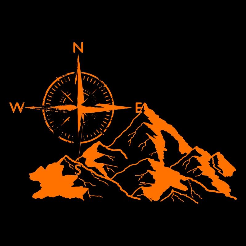 Berge Kompass Wandern