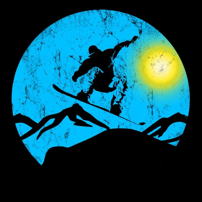 Snowboarder jump