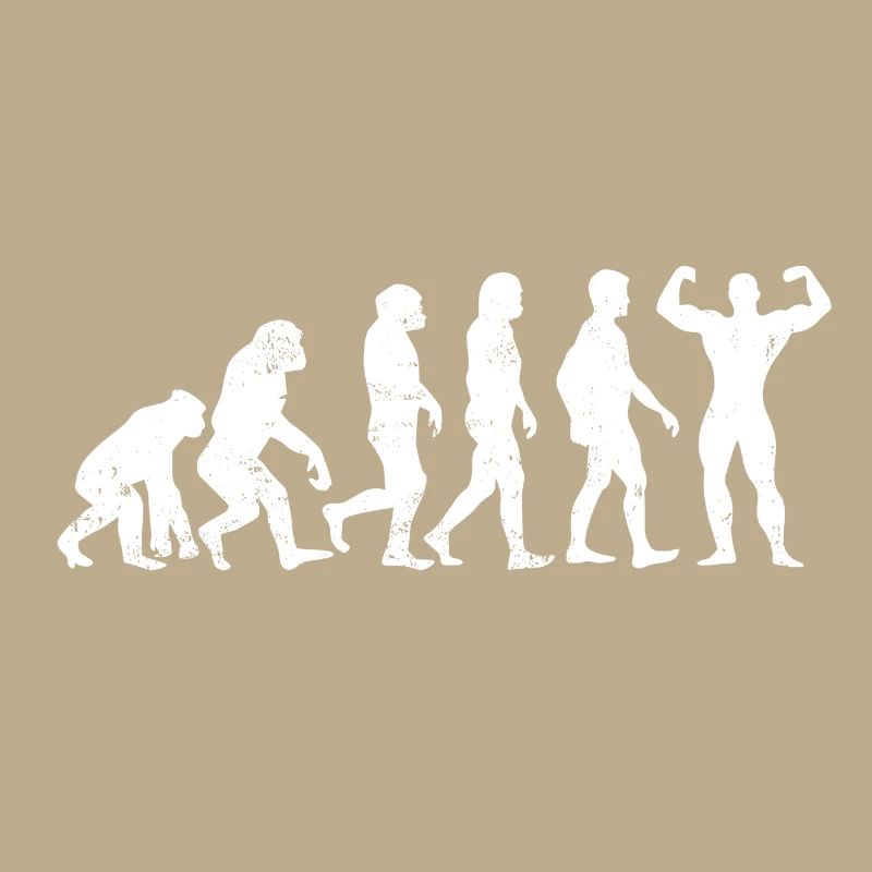 Muscleman machine bodybuilder cadeau évolution