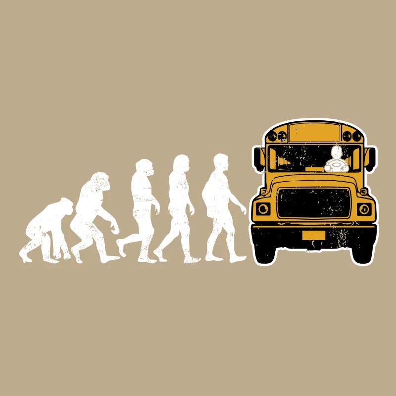 Busfahrer evolution bus fahren geschenk schule