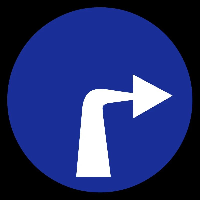 rechts abbiegen Verkehr Schild Auto Geschenk Idee