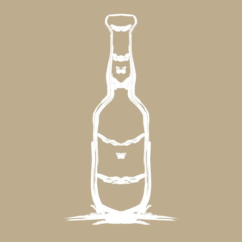 Conception de bouteille simple en blanc