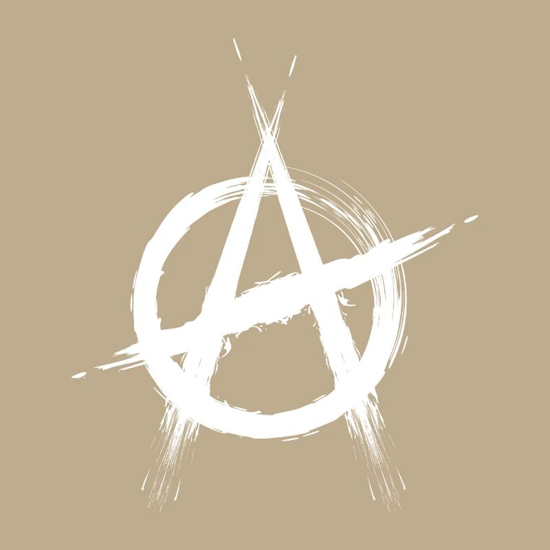 Anarchy symbol white