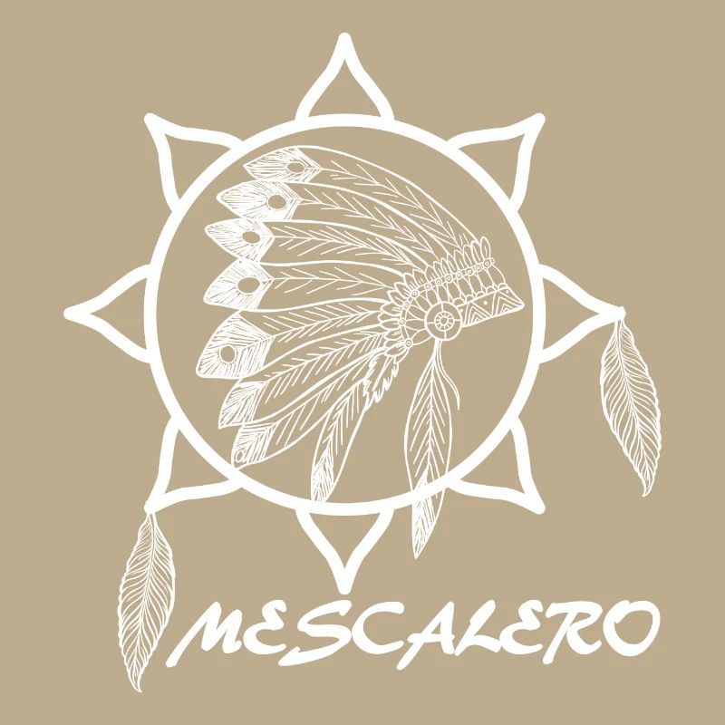Mescalero Apache Indianer - White