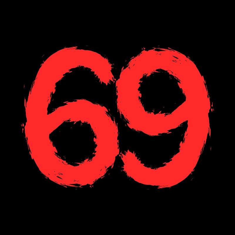 Number 69 number red