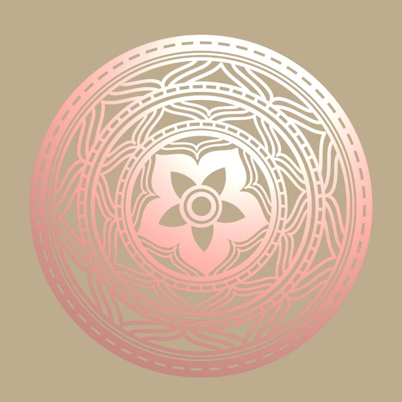Pastel Floral Mandala Pattern