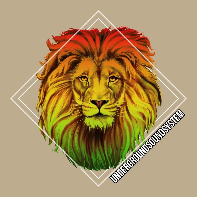 Regenbogenlöwe Diamond Muster