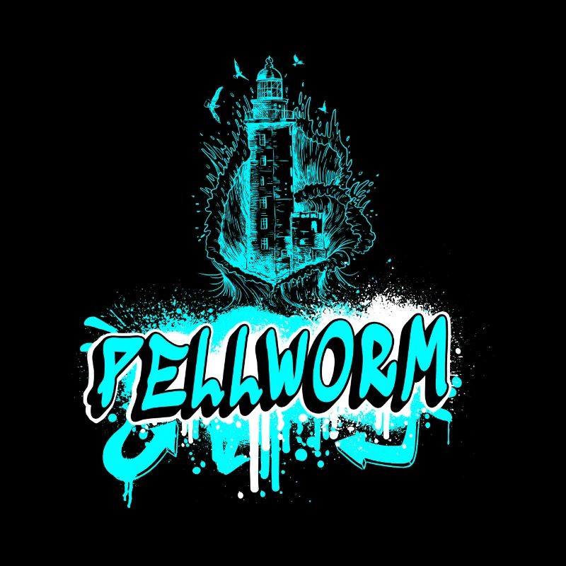 Pellworm Leuchtturm Graffiti Design