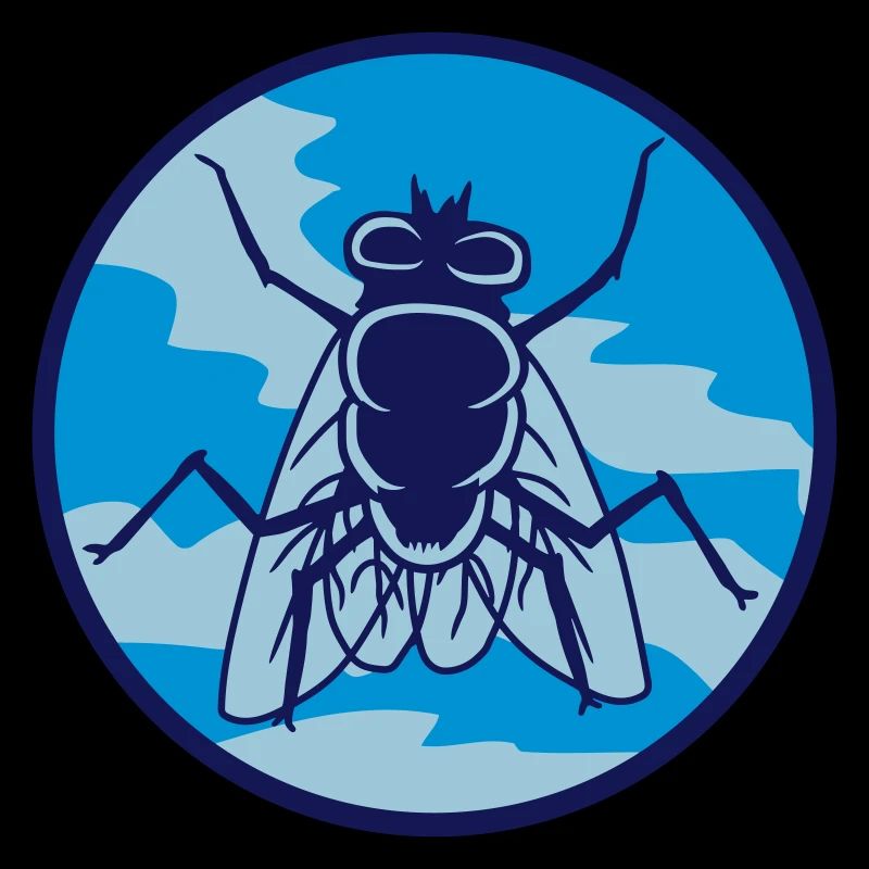 Circle housefly small house fly