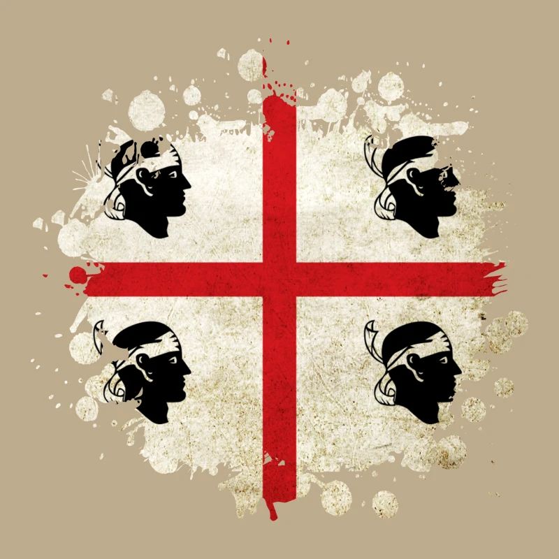 Design de drapeau vintage de la Sardaigne