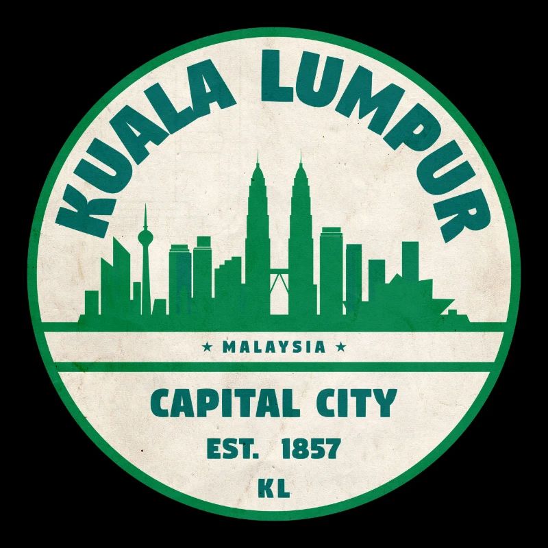 Emblème de la skyline de Kuala Lumpur