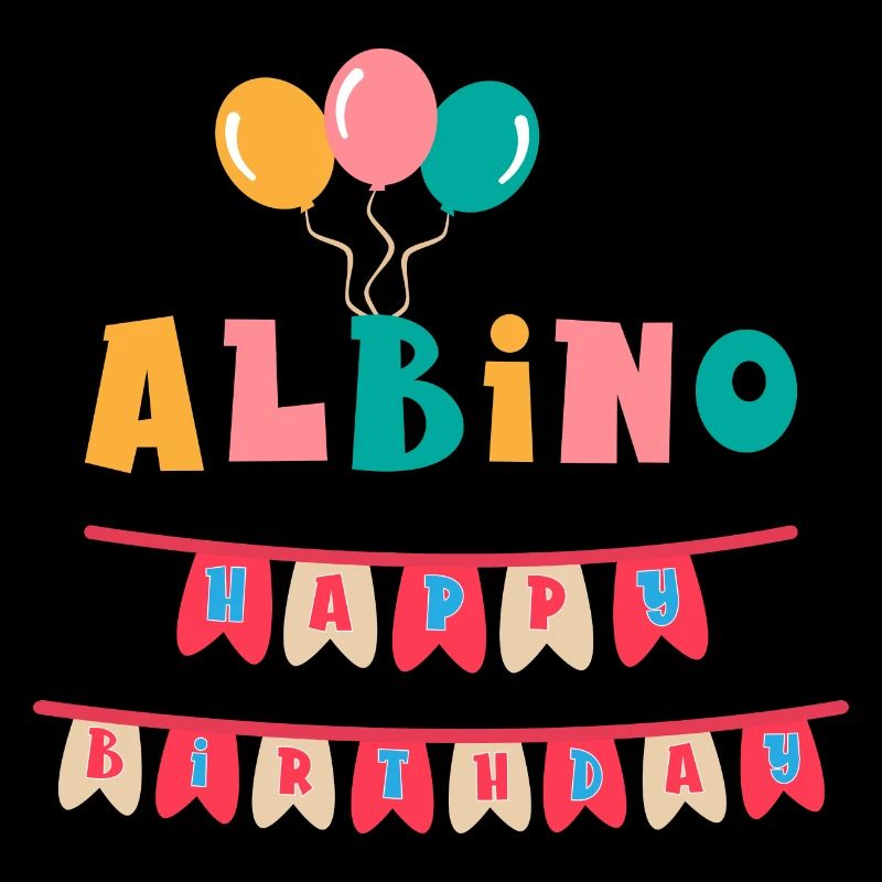 T-shirt joyeux anniversaire albinos