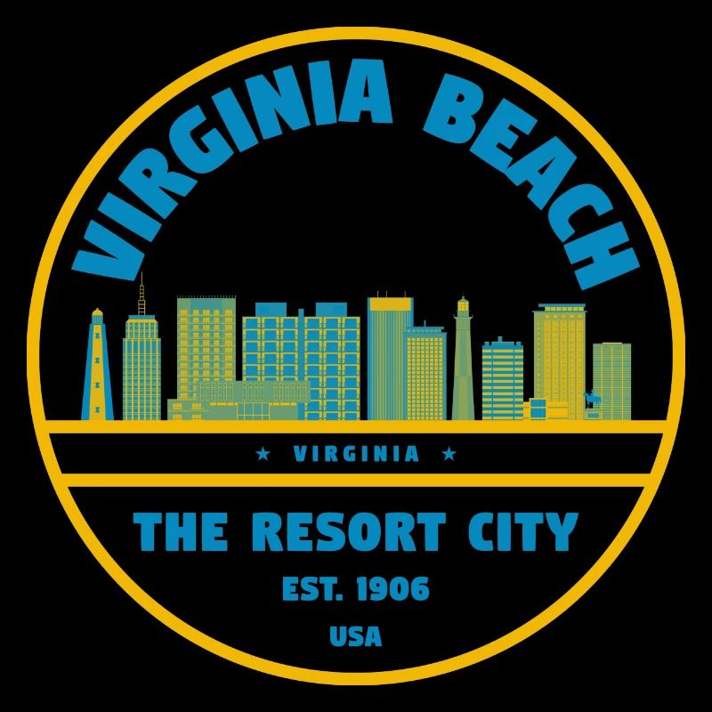 Virginia Beach Skyline Logo