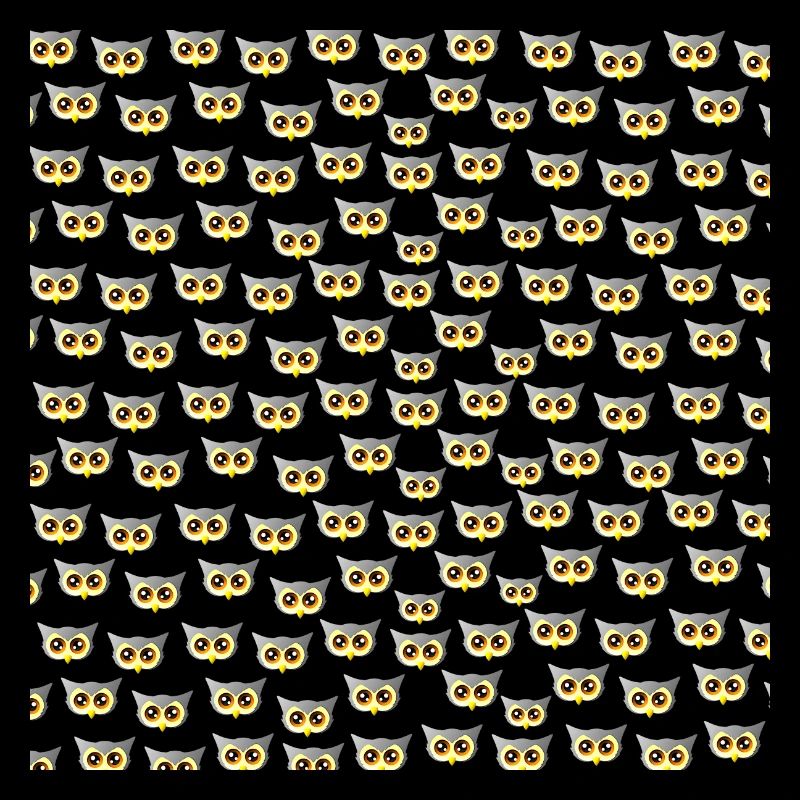 vögel für mädchen, Eulengesichter muster