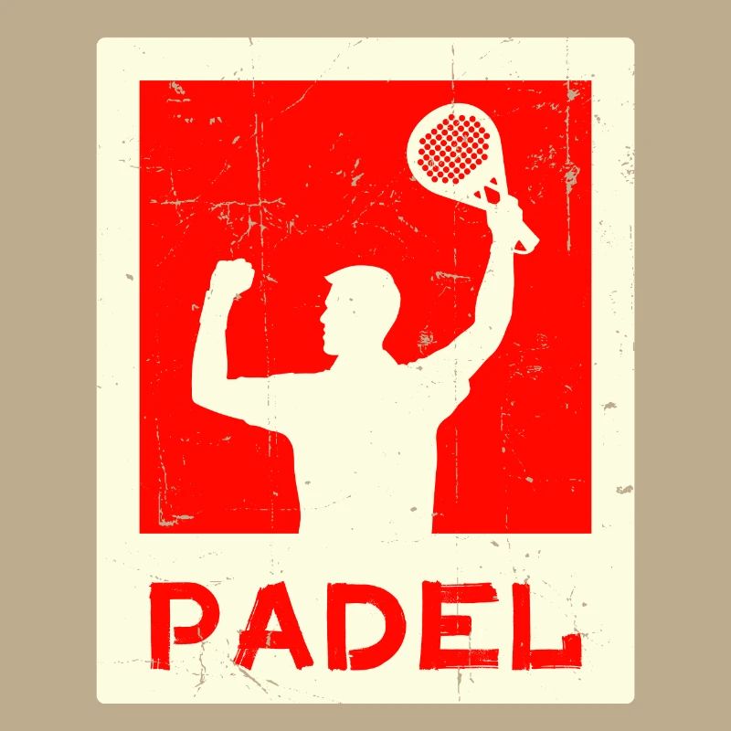 Leisure Training Player Saying Racket Padel