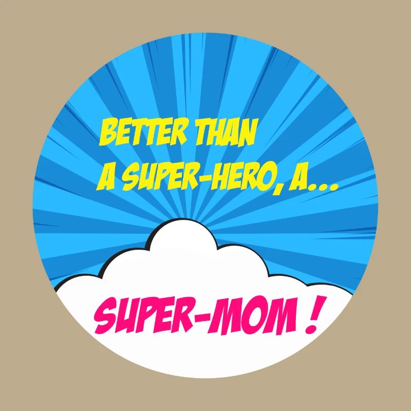 Supermama, Superheldin. Beste Mama. Comicbuch.