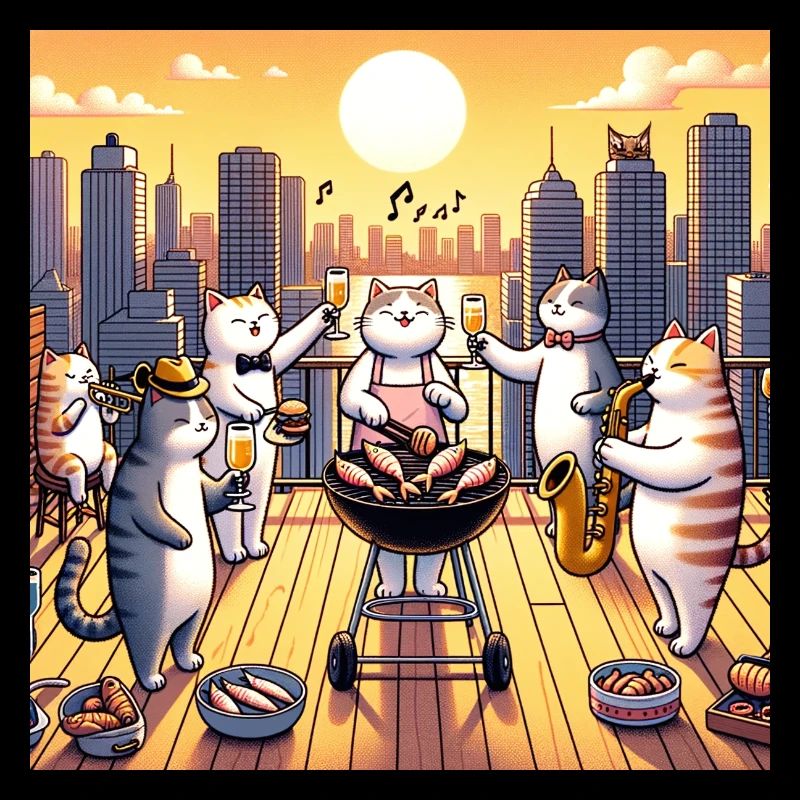 Cat Barbecue