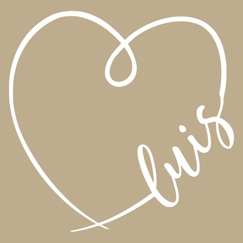 Luis Name Calligraphy Heart