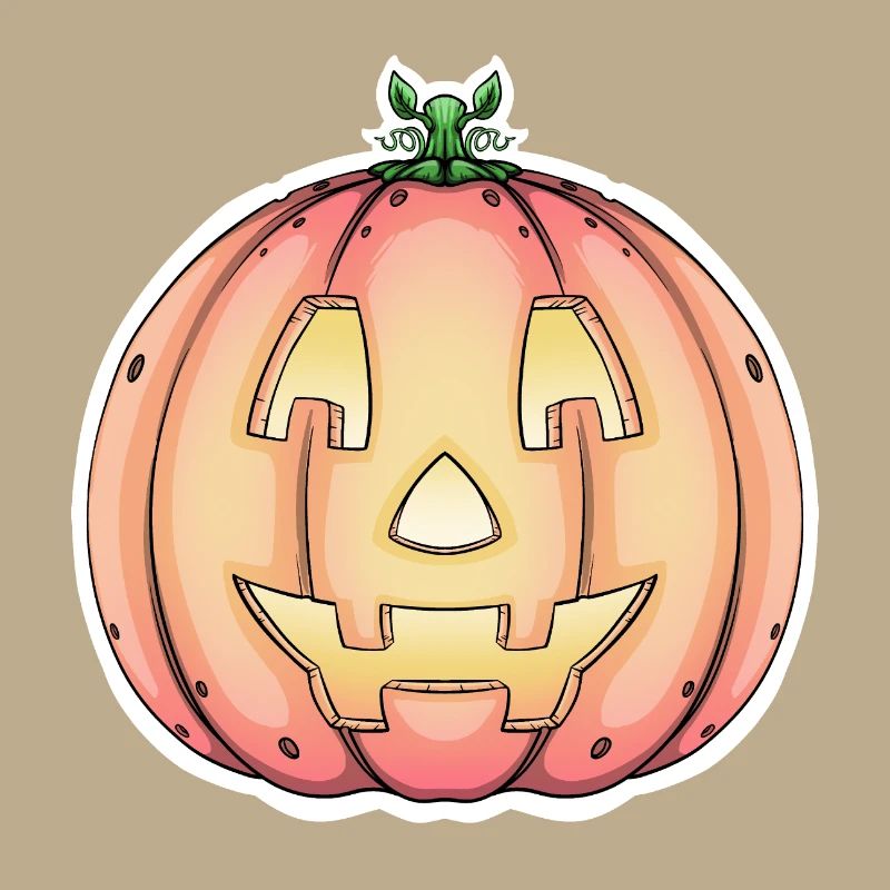 Halloween Pumpkin Jack-o'-Lantern Design