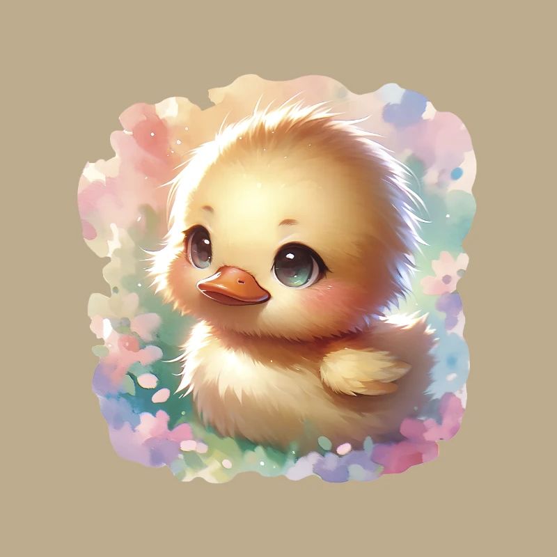 Chibi Easter Duckling For Duck Lovers
