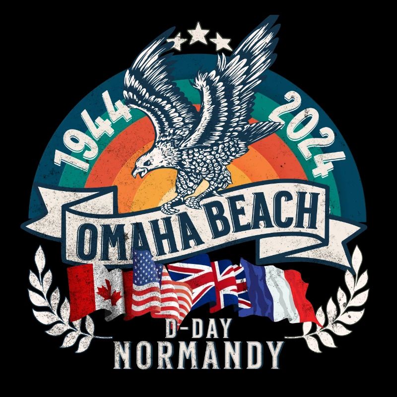 D DAY 80th anniversary Omaha Beach Normandy